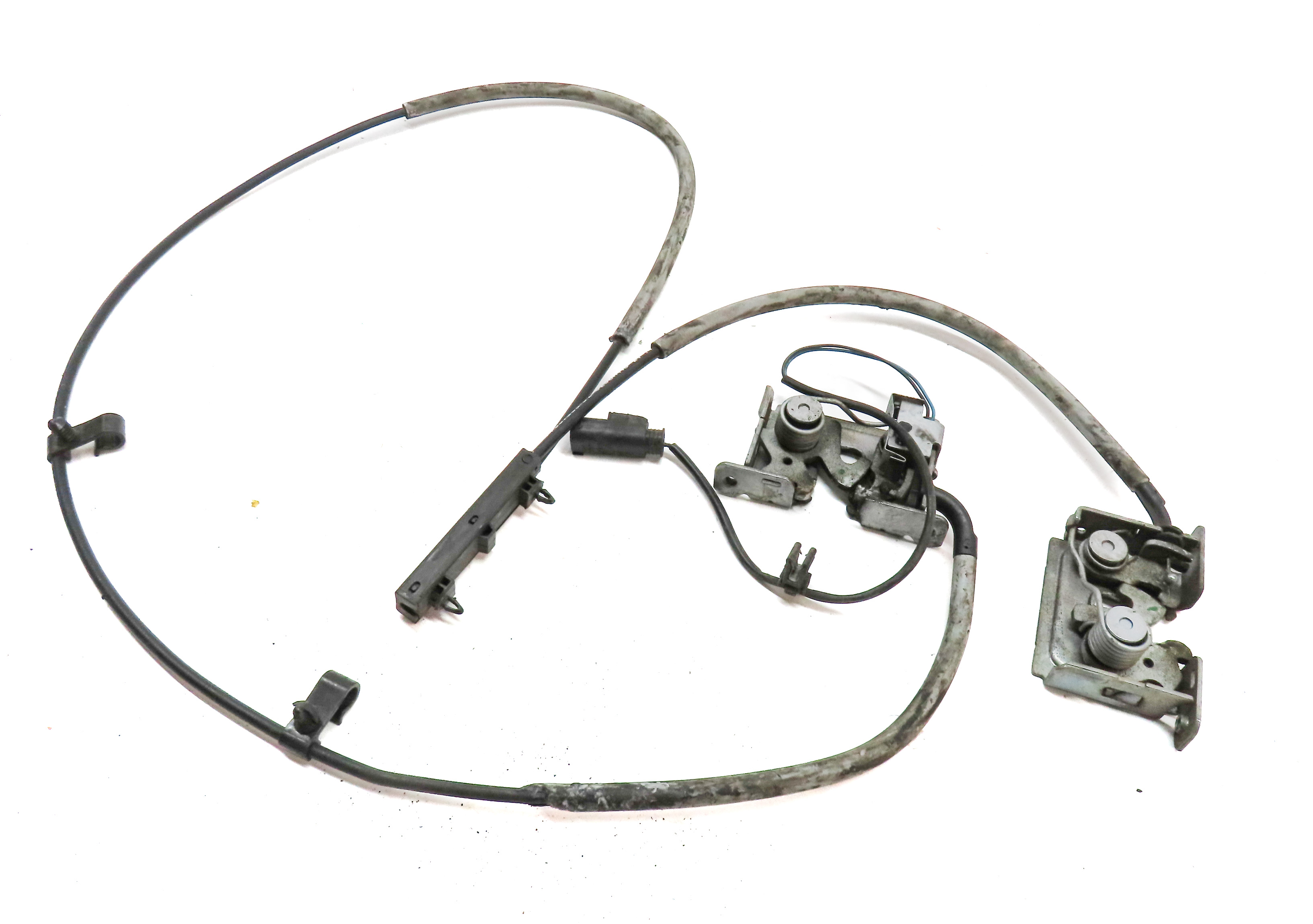 2015 BMW X5 (F15) FRONT HOOD BONNET LID LOCK LATCH CABLE SET — exact item pictured